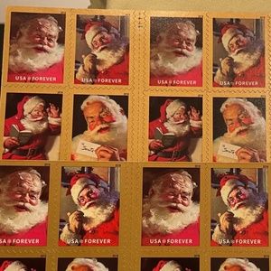 Santa Clause Booklet of 20  - MNH Sparkling Holidays